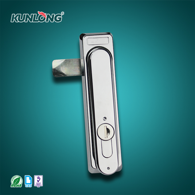 尚坤SK1-007W锌合金机柜锁|连杆天地锁|防尘机柜锁|防水平面手柄|平面三点锁